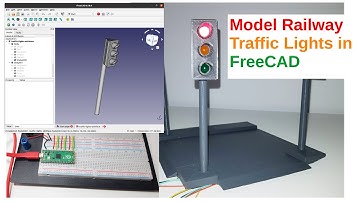 Design Model Railway Traffic Lights in FreeCAD (G-Scale Outdoor Railroad)