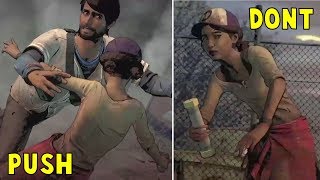 Push And Save Clem Vs Do Nothing -All Choices- Walking Dead Definitive Series Season 3