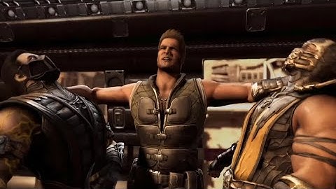 Johnny Cage Fights Scorpion And Revenant Sub-Zero | Mortal Kombat X Story Mode Cutscene