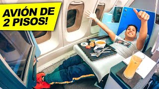 Volé ACOSTADO en un AVIÓN DE 2 PISOS! 😳 KLM 747 | ✈️ CapiTienda