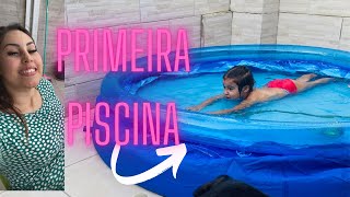 MONTAMOS A PISCINA DE 1400L| pausa na arrumação da mudança pra descansar- FERNANDA PEREIRA