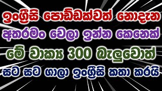 300 Practical English Sentences For Daily Use | Most Common English Phrases In Sinhala