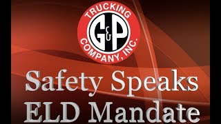 Safety Speaks, ELD Mandate w/ John Billingsley