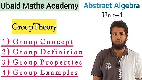 Group Theory | Abstract Algebra | Unit-1 | Group Example
