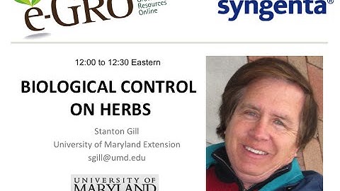 Biocontrol Webinar - Biological Control on Herbs