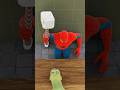 Spider-Man Vs Hulk | Hammer Hit Challenge 😱 #animation #shorts