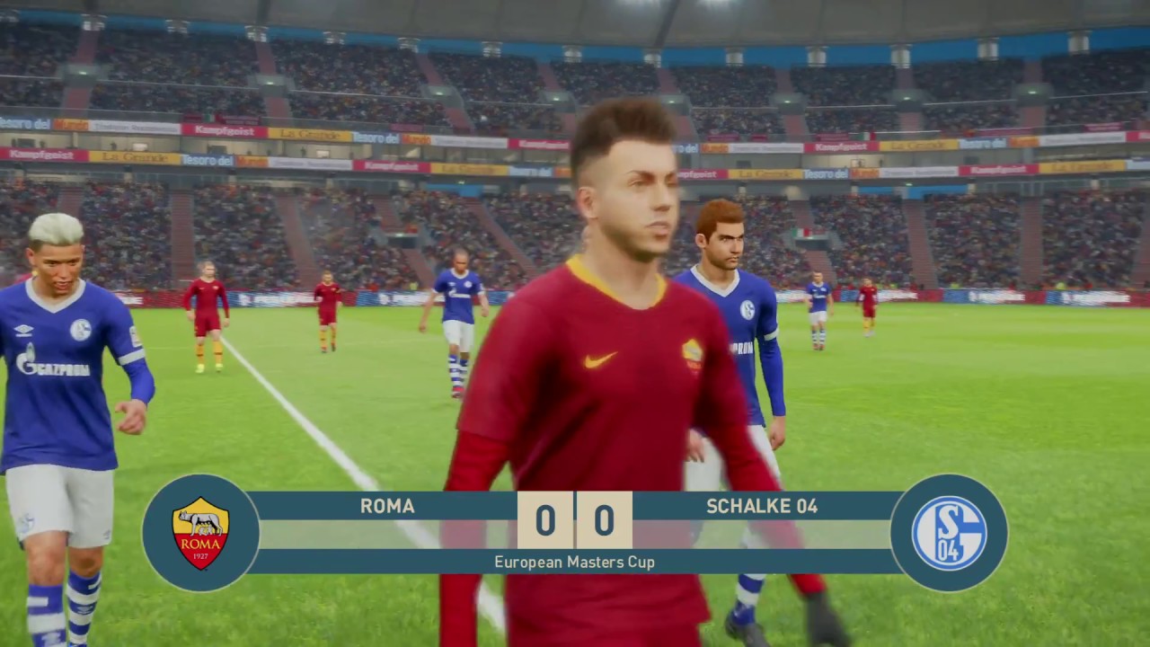 PES 2019 Europa  League Roma v Schalke group stage game 5