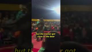 Trainer ATTACK BY A CIRCUS BEAR CAUGHT ON TAPE! #shorts