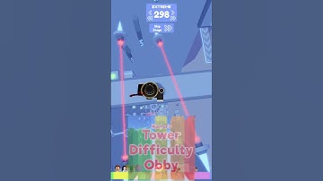 Tower Difficulty Chart Obby - Extreme (298) #robloxshorts #difficultychart #robloxobby