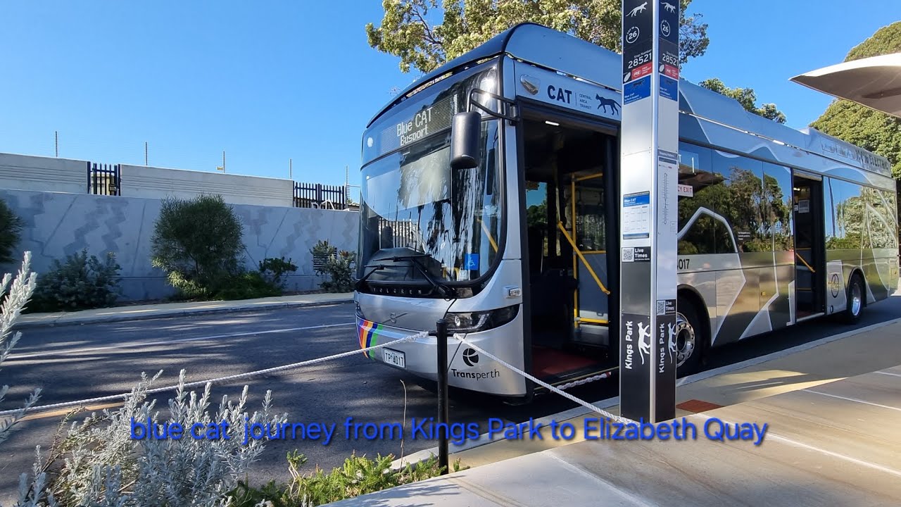 Blue Cat journey from Kings Park to Elizabeth Quay 