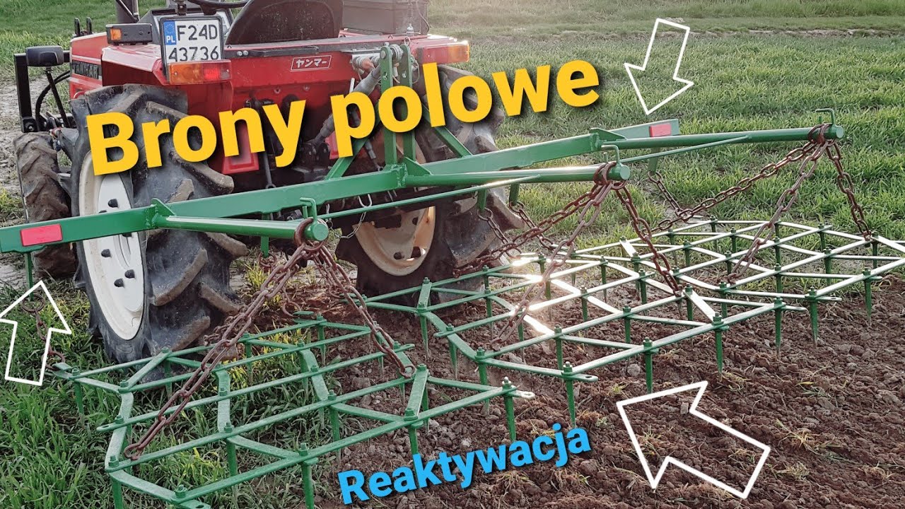 Brony polowe konne za ciągnikiem YANMAR F24D