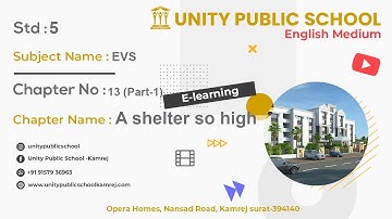 Std- 5, Sub- EVS, Ch- 13 A shelter so high, Part 1