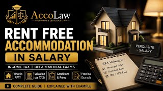 Rent-Free Accommodation (RFA) – Perquisite Valuation | Section 17(2) | Income Tax Exams 