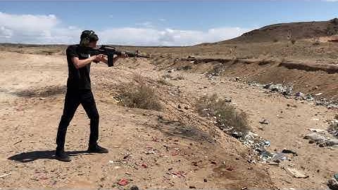 M16 with LARB rate reducing recoil buffer