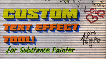 Best Tool for Customize TEXTS in #substancepainter