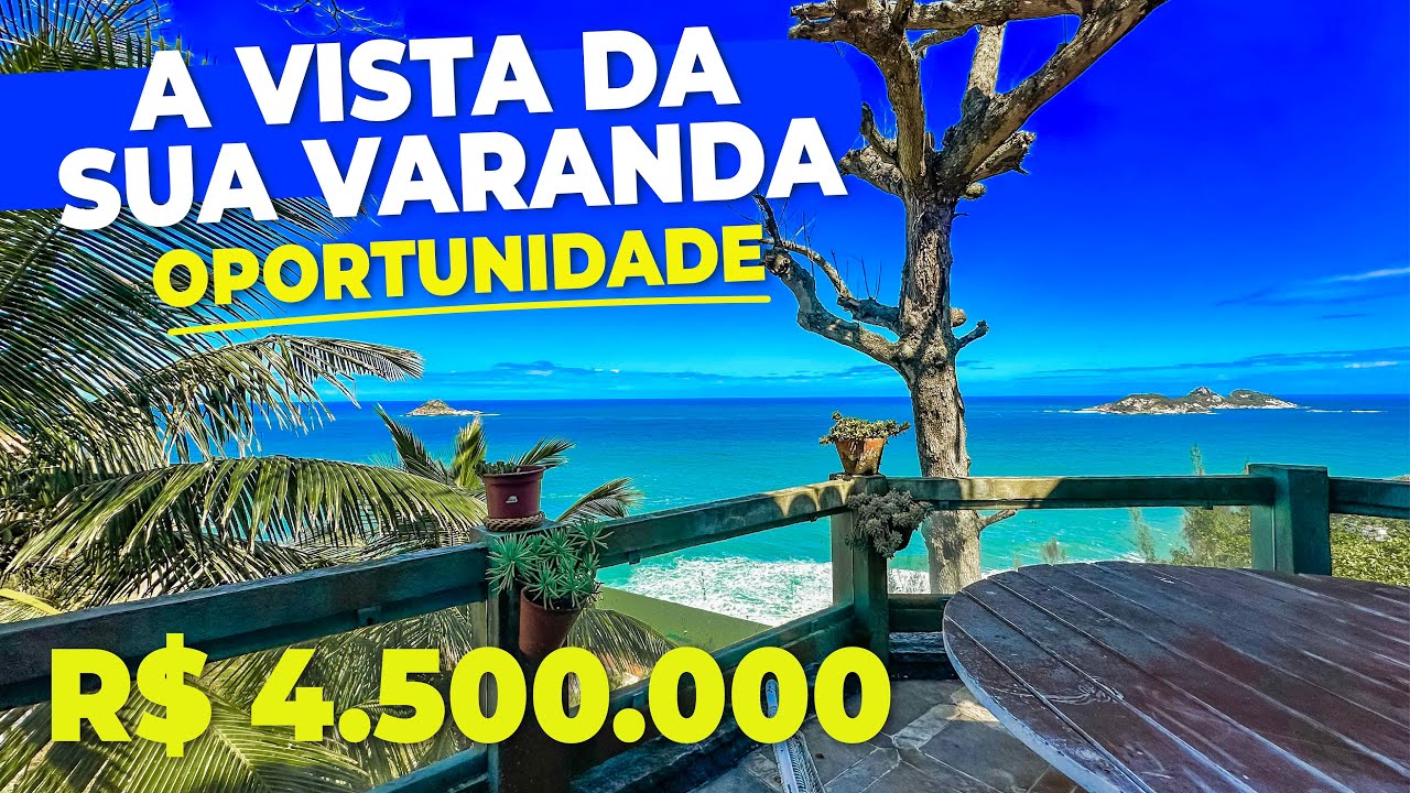 Casa com Vista Mar Deslumbrante no Incrível Joá + Preço de Oportunidade!
