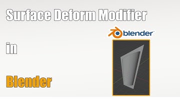 Surface Deform Modifier in Blender - 69#