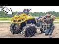 I ROLLED MY CAN-AM! | Deep Water Four Wheeler Riding!