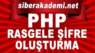 Rastgele Şifre oluşturma - Ders 30