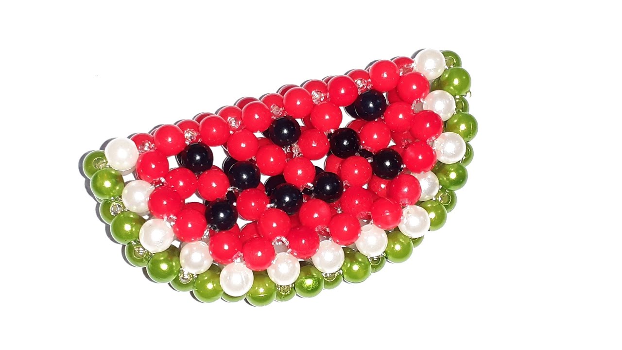 Beaded Watermelon @morrowcraft