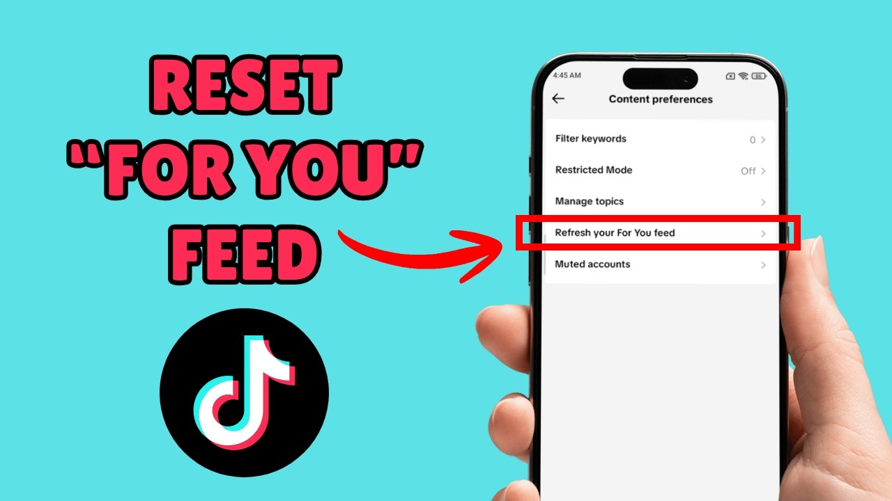 How to Reset Your For You Page (FYP) on TikTok - YouTube
