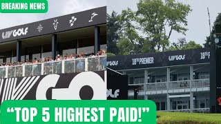 Top 5 Highest Paid LIV Golfers 💰 Jon Rahm Leads $87M List!