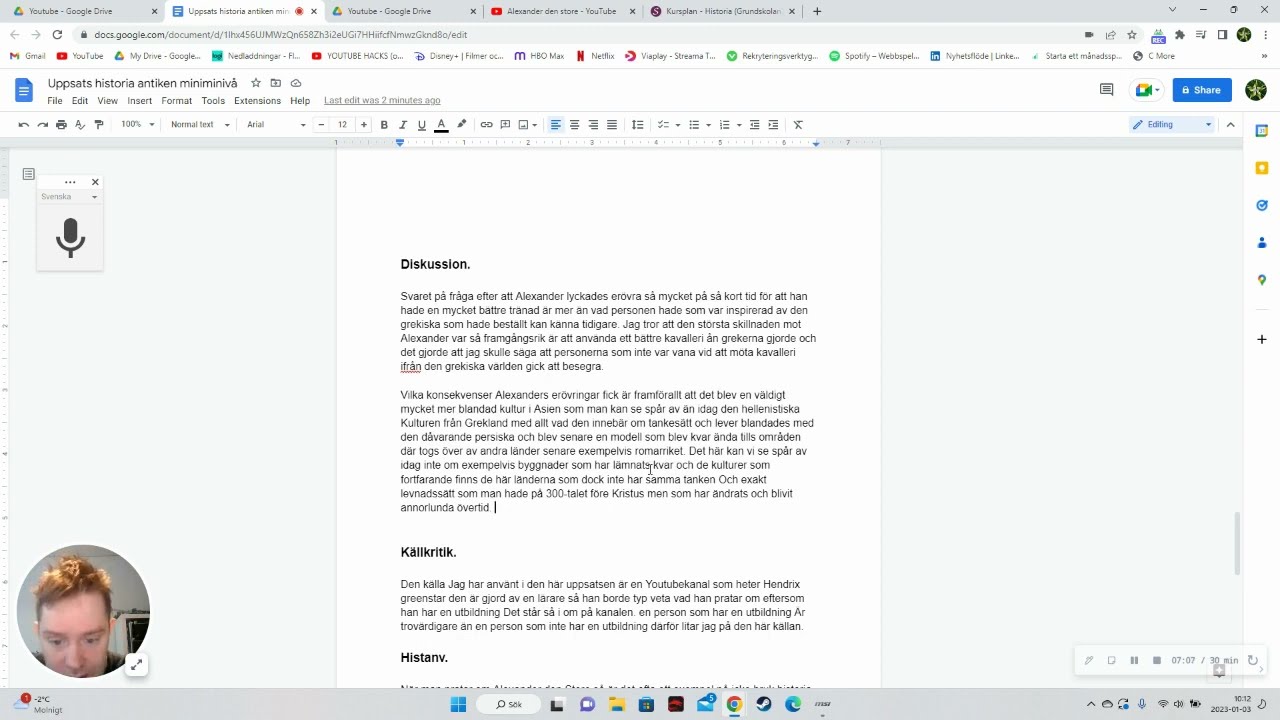 Walkthrough Hur man skriver uppsats i historia (C-nivå)
