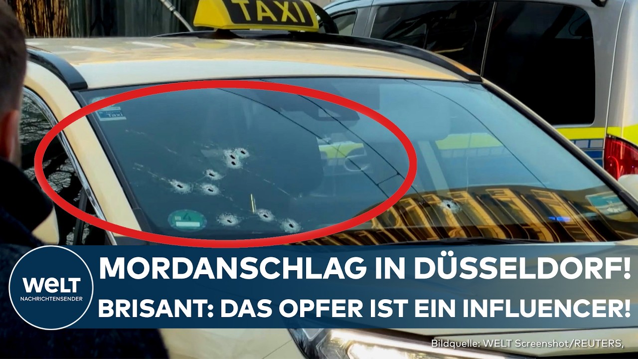 MORDANSCHLAG AUF TAXIGAST IN DÜSSELDORF! Brisant: Täter wollten mit zehn Kugeln Influencer töten