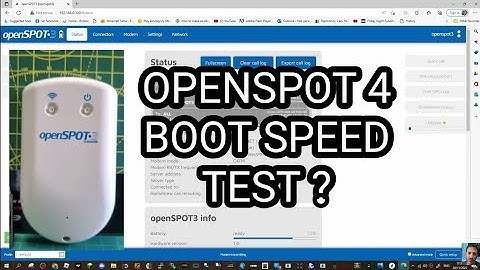 OPENSPOT 4 PRO BOOT SPEED TEST