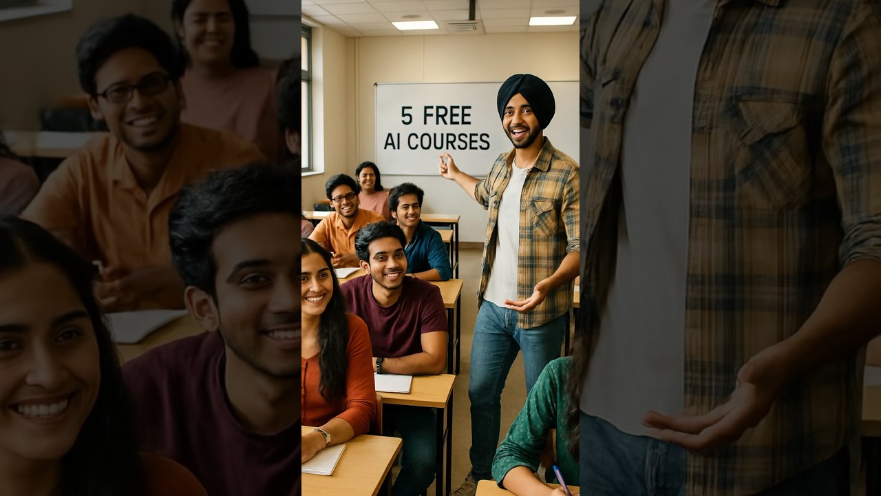 ⁣5 FREE Ai Courses 🤩✅ Learn Ai for beginners ✅ #ai #aicourses #learnai