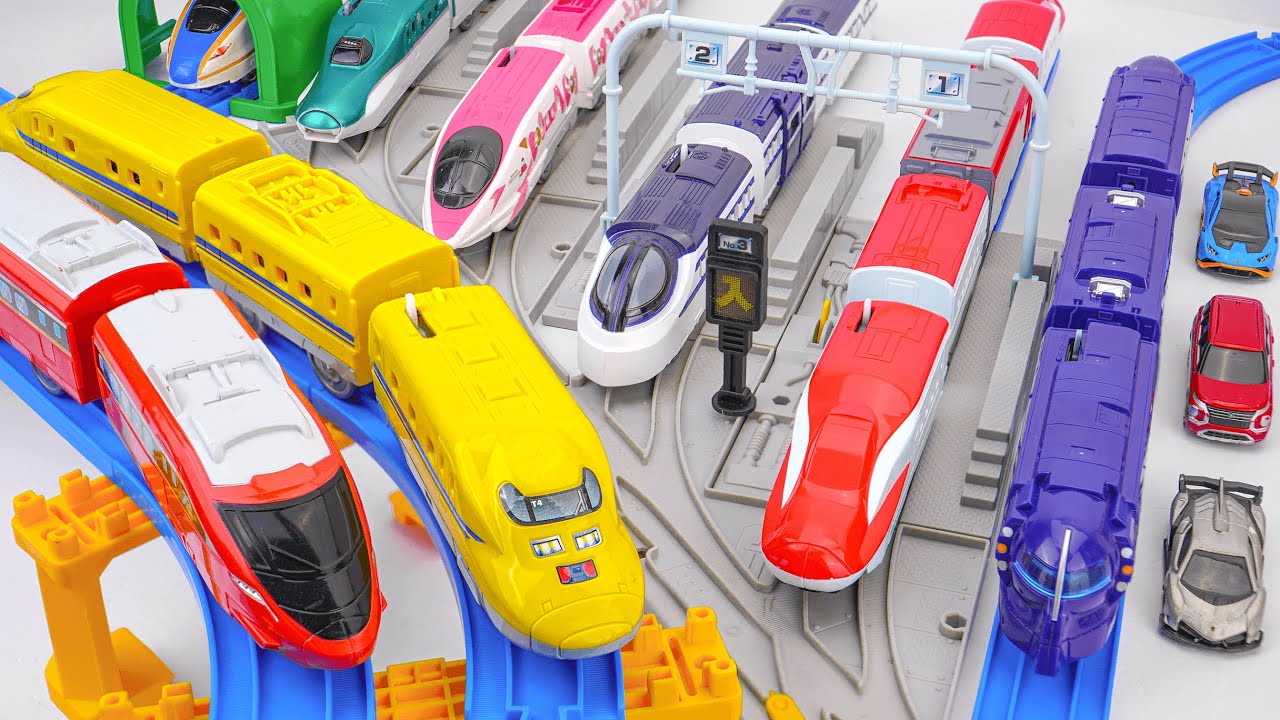 タカラトミー プラレール新幹線｜4レーン新幹線地下鉄発車駅 🚄｜プラレール新幹線＆トミカコレクショ