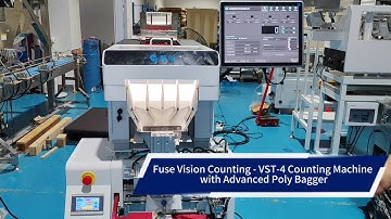 VST-4 Counting Machine + Advanced Poly Bagger | Batch Counting 25–200pcs per Pack for Fuse Packaging