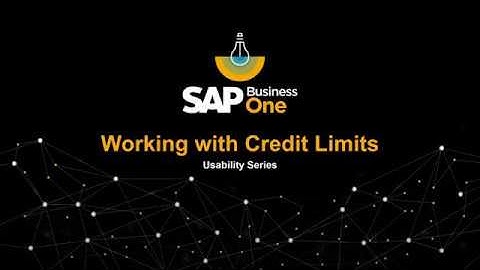 Working with Credit Limits