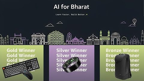 AI For Bharat Program 2025 || Free Swags & Goodies || Register Now!!