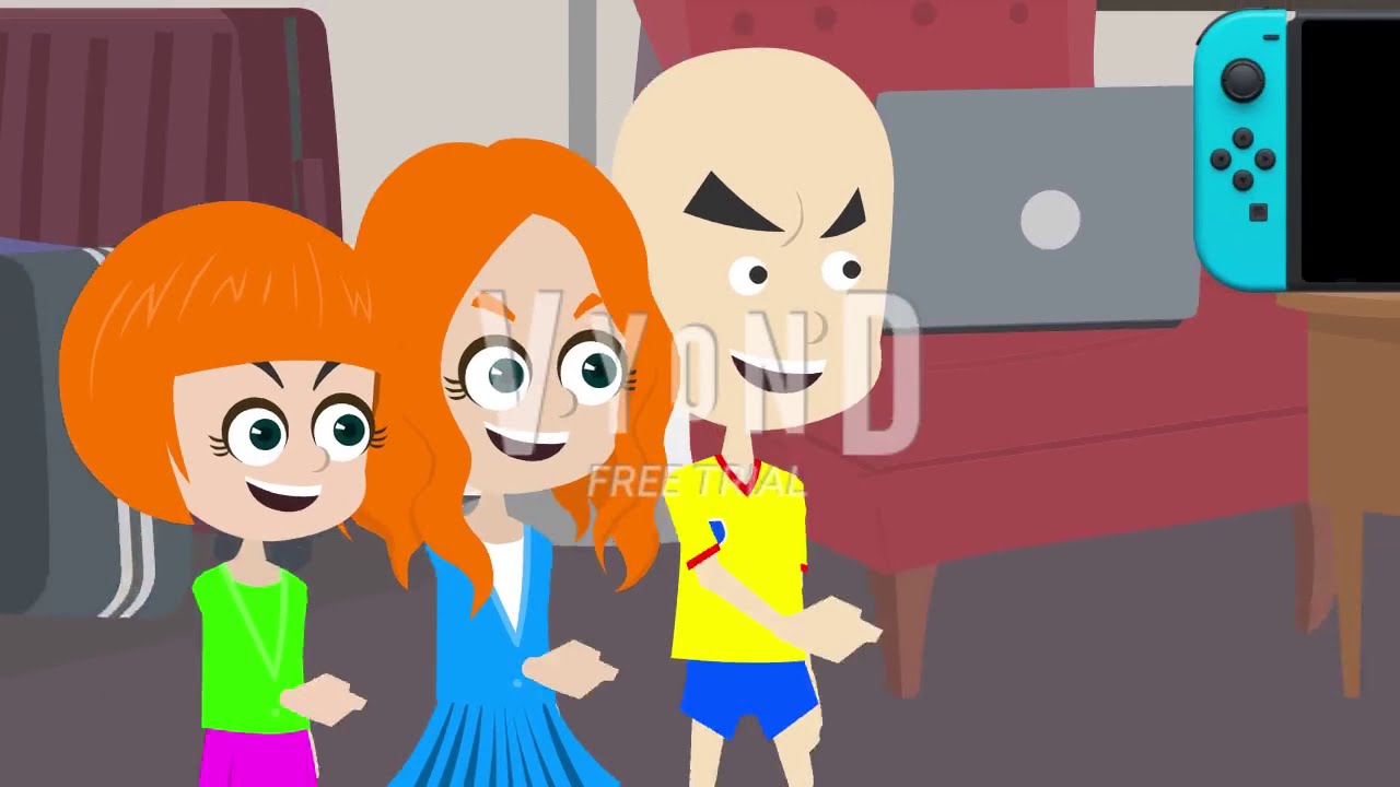 Caillou, Rosie and Daisy flushes themselfes down the toilet to stay