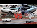 1965 Chevelle SS vs 1970 Camaro Z28 RS - PURE STOCK DRAG RACE (single heads up)