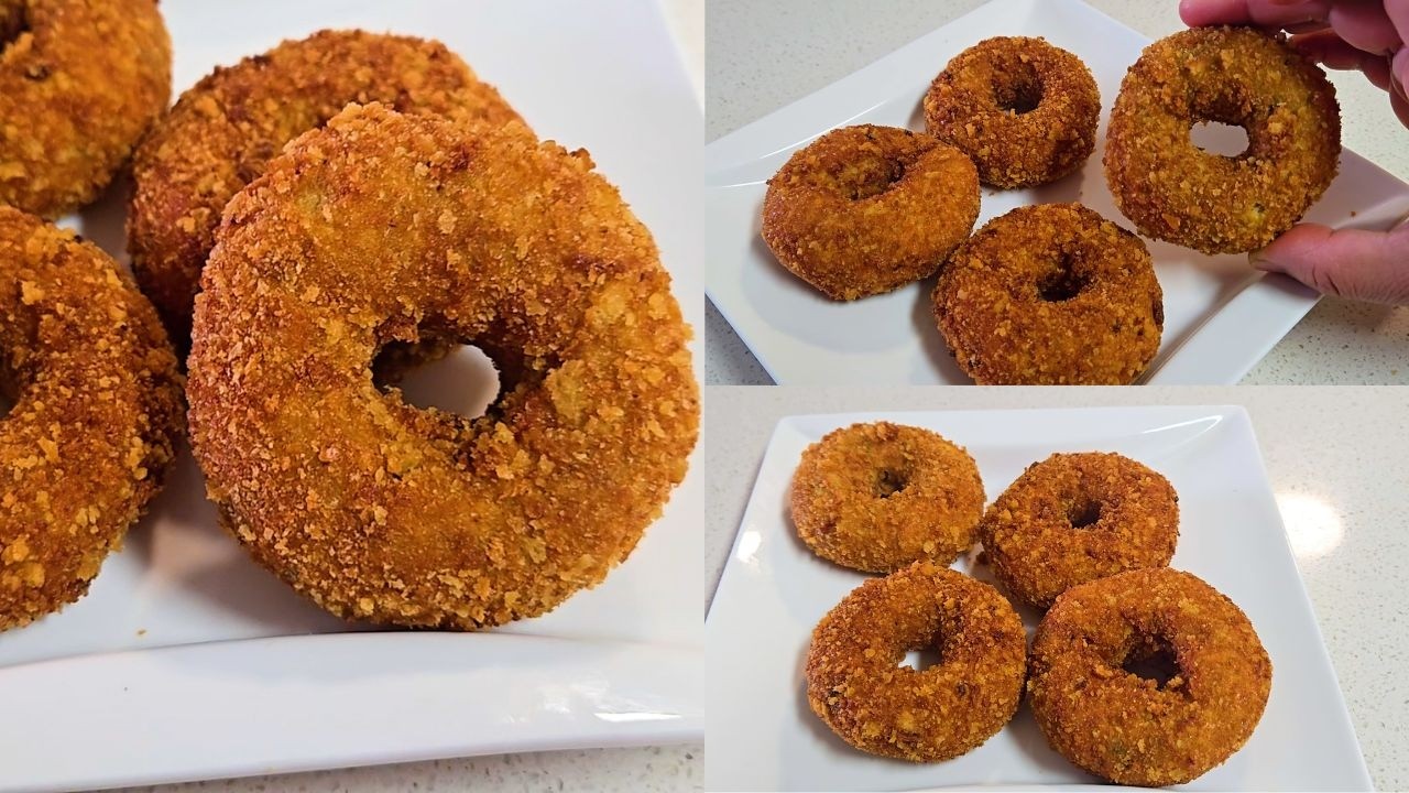 সেদ্ধ ডিম আলু আর চিজ দিয়ে মজাদার নাস্তা রেসিপি | egg potato cheese donuts recipe