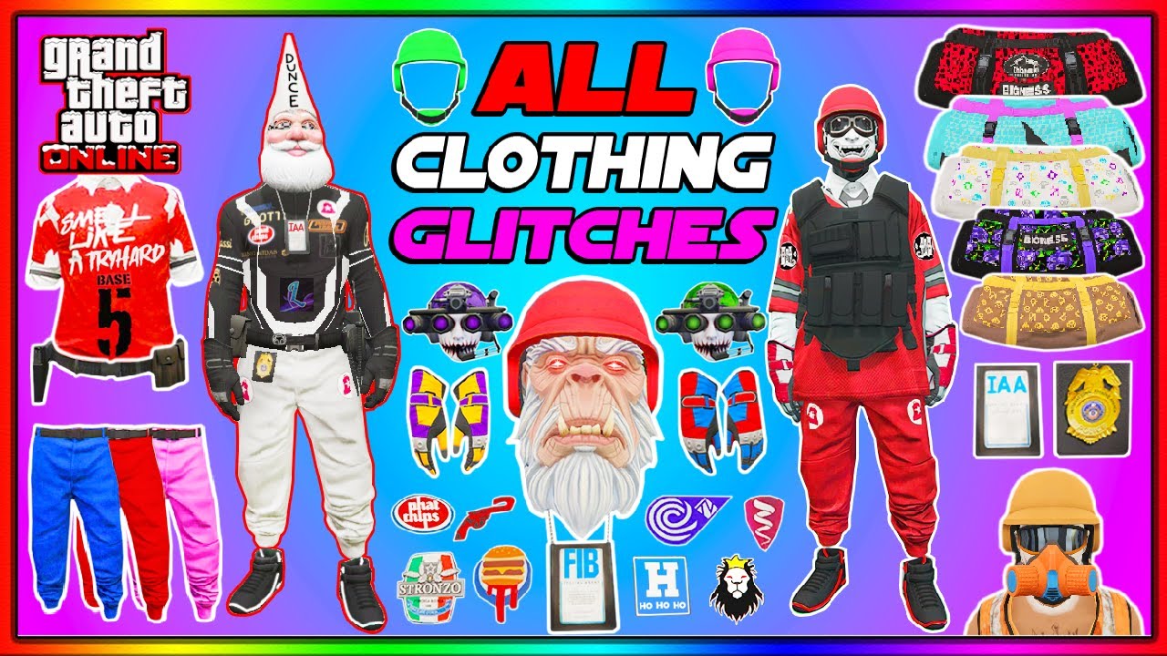 ALL WORKING GTA 5 CLOTHING GLITCHES IN 1 VIDEO BEST CLOTHING GLITCHES 