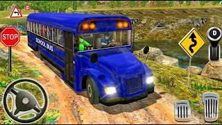 Offroad School Bus Driving Simulator 3D | Extreme Hill Climb Bus Android Gameplay screenshot 4