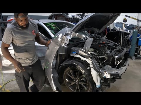 Car fender removed structure