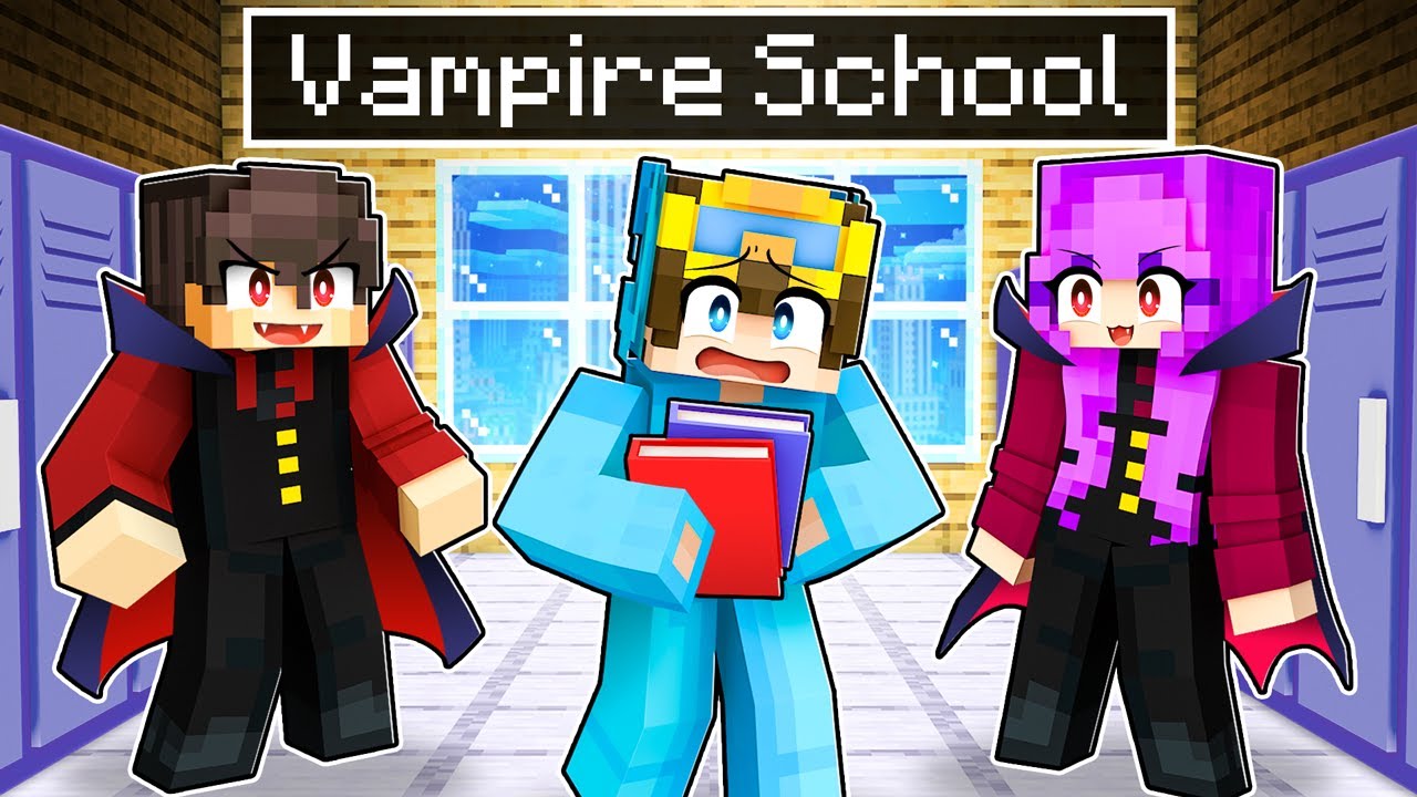 Отправляюсь в школу ВАМПИРОВ в Minecraft!