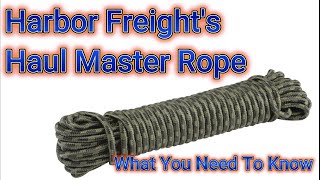Harbor Freight's Haul Master Rope - What You Need To Know