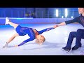 Slow Motion 'Death Spiral' by Olympic Pair Skaters Kirsten Moore-Towers & Michael Marinaro