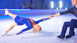 Slow Motion 'Death Spiral' by Olympic Pair Skaters Kirsten Moore-Towers \& Michael Marinaro