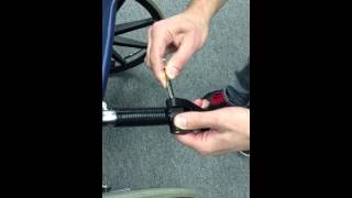 Demo Instructions for the CH-1003QR:  Wheelchair to IV Pole Clamp (Quick Release Clip)