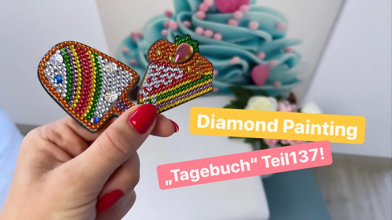 Diamond Painting „Tagebuch“ Teil137! Zuckersüße Magnete painten, Update & neue Ware! 🤩💚