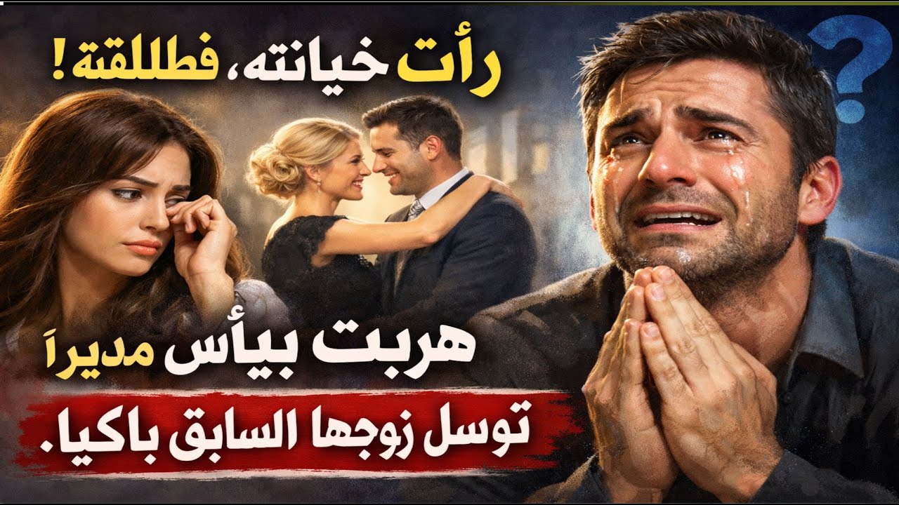 رأت خيانته، فطلَّقته! هربت بيأس وتزوجت مديراً. توسلَّ زوجها السابق باكياً.