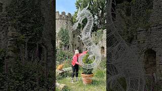 I Grew a Fire-Breathing Dragon Topiary in My Stone Castle Garden 🐉🔥