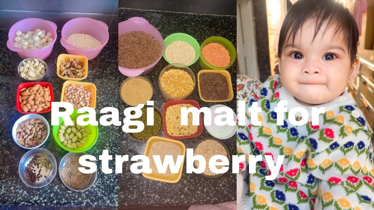Homemade Ragi malt powder || Ragi sari || Baby food || Homemade Cerelac