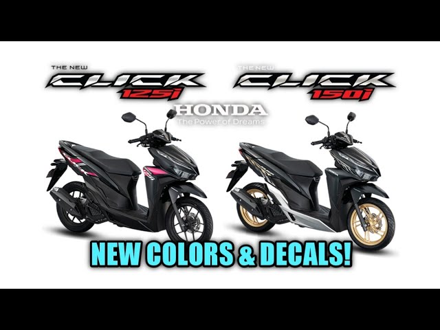 Honda Click 125i 150i New Colors Decals Philippines Youtube